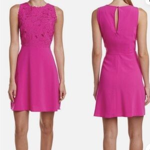 Cocktail fuchsia short dress